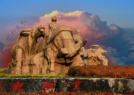 杭州公园的雕塑非高清图片