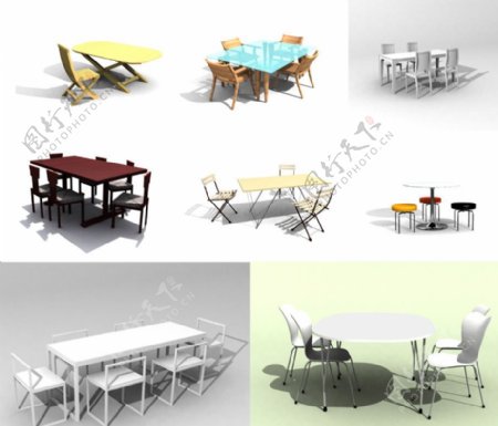 8套餐桌椅图片