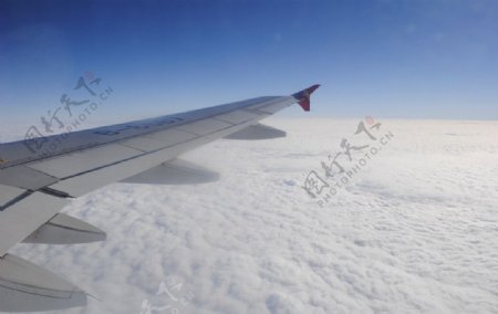 飞机上看白云图片