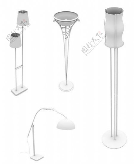 4款地灯模型图片