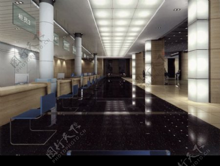 三明市地方税务局二层报税大厅角度一图片