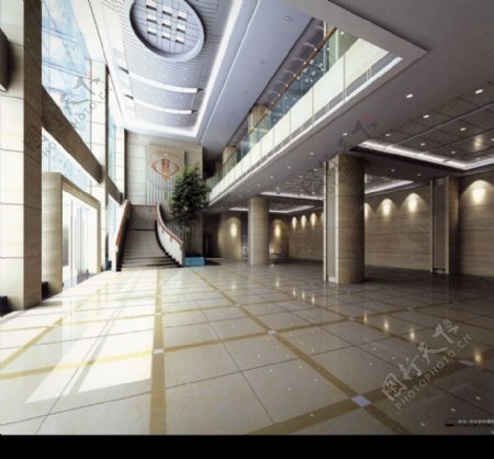 三明市地方税务局一层门厅角度一图片