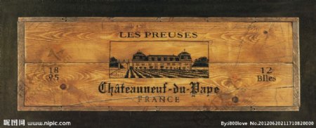 法国葡萄酒包装箱图片