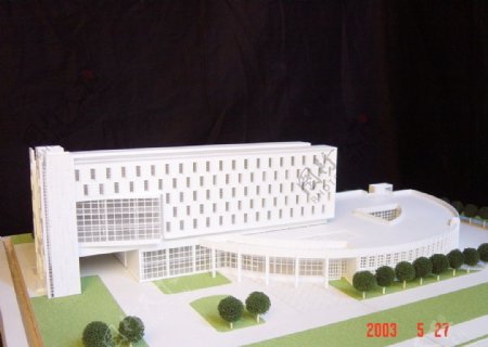 图文行政综合楼沙盘模型图片
