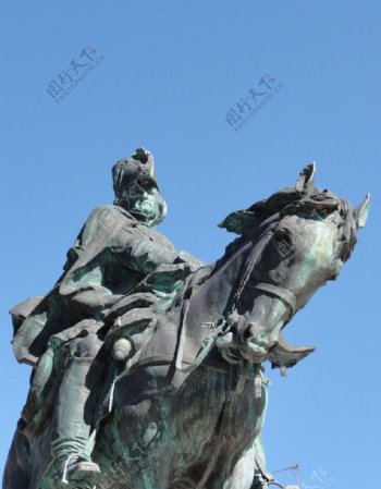 雕塑骑士图片