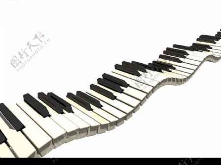 流线琴键图片