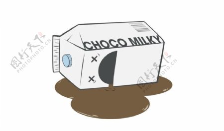 巧克力牛奶盒图片