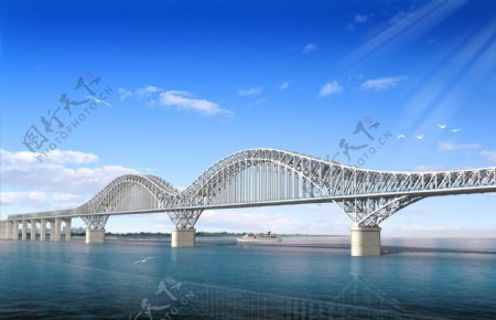 南京大胜关大桥图片