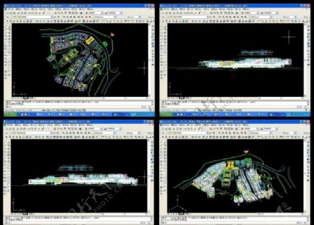城市规划CAD模型素材图片