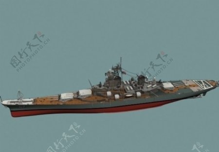 战列舰三维模型图片