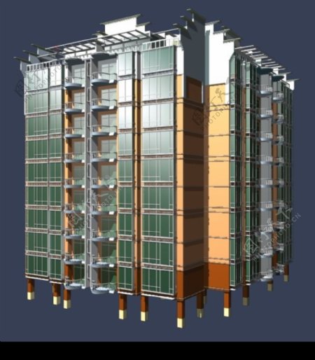 室外建筑模型图片