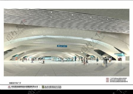 亚洲最大广州火车站地面层中央广厅二图片
