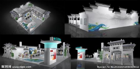 中国风展厅设计图片