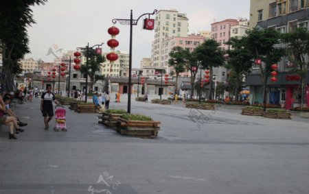 凤凰古村美食街图片