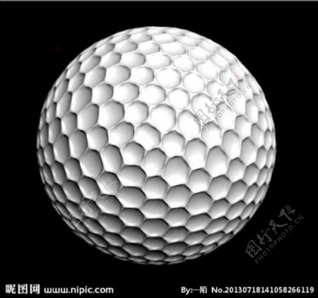 3D精美高尔夫球模型图片