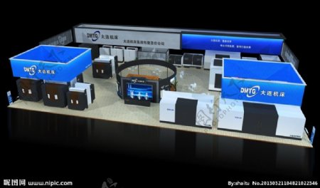 展览3D模型机床展图片