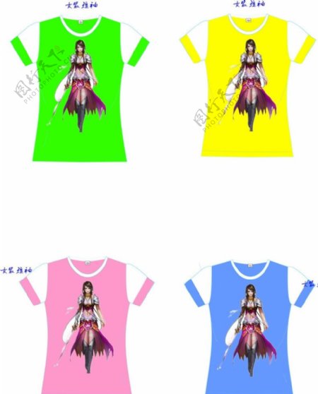 童装圆领短袖T图片