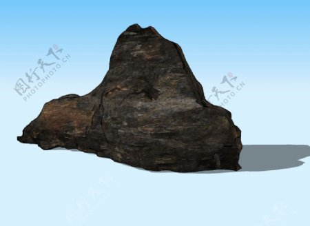 粗糙石3D模型图片