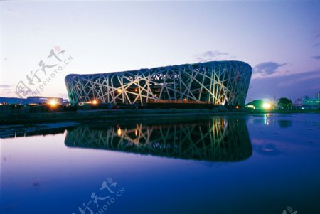 北京奥运鸟巢图片