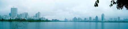 厦门筼筜湖全景图片