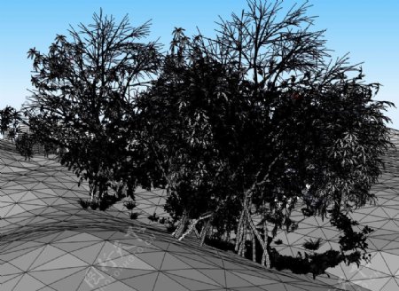 树丛3D模型图片
