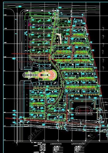 居住区CAD平面规划图图片