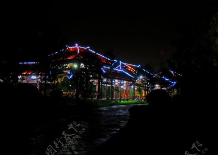 汉中汉江南岸夜景图片