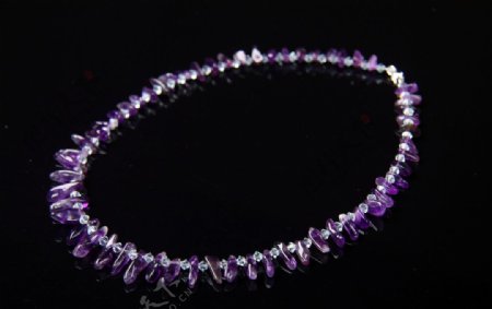 紫水晶项链图片