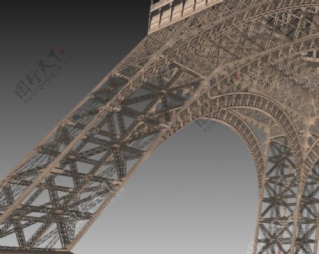 埃菲尔铁塔3D模型图片