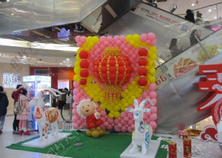 商场气球装饰图片
