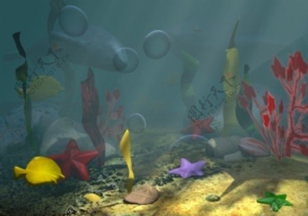 海底世界max模型图片