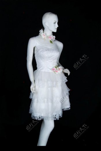 婚纱礼服模特图片