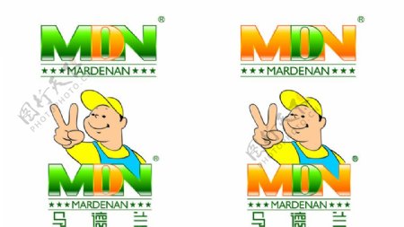 马德兰标志两种颜色图片