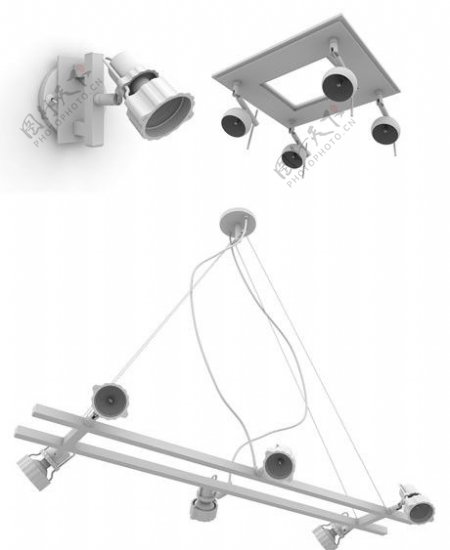 灯具模型图片