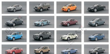 十六款精美汽车模型素材图片