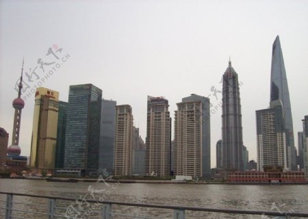 上海陆家嘴沿江高楼图片