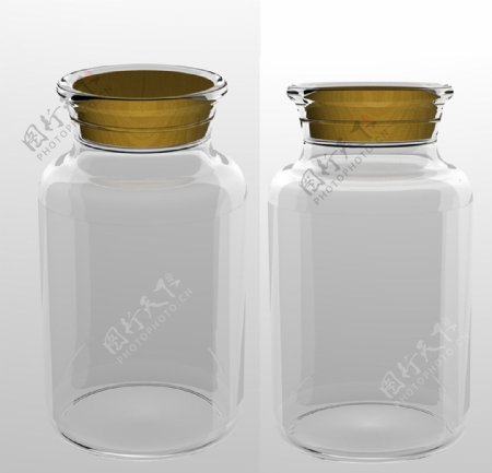 玻璃瓶3D源文件图片