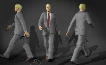 行走的男人3D模型图片