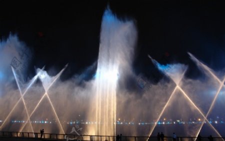 世博园的音乐喷泉图片