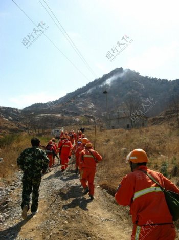 森林消防员消防队员图片