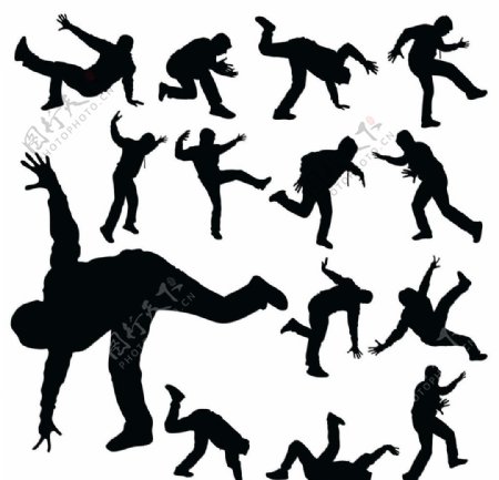 街舞人物图标图片