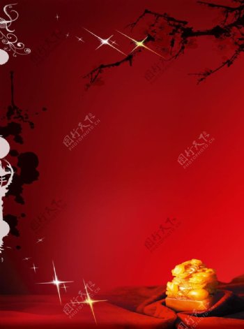 节日背景庆典背景红色背景图片