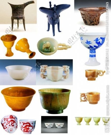 古代杯子图片
