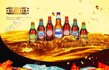 啤酒海报广告包装图片