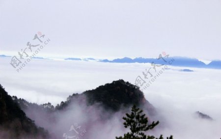 九华山云海风光图片