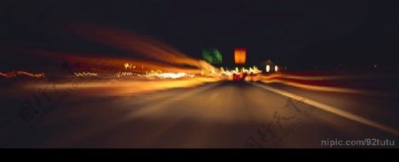 道路交通灯光图片