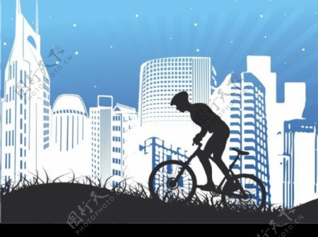 都市自行车运动图片