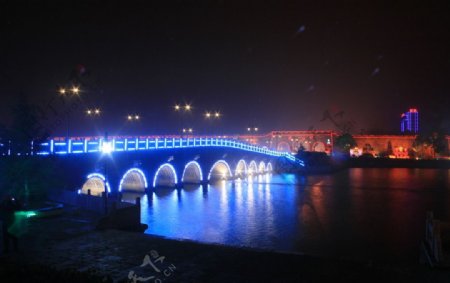 荆州夜景图片