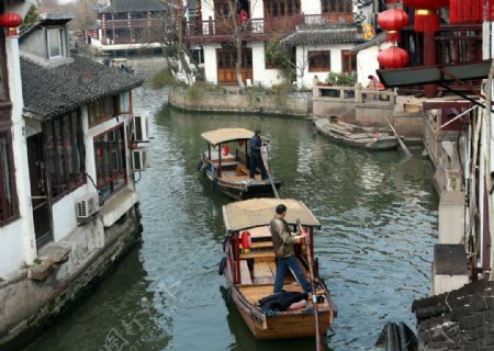 上海朱家角小河图片