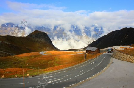 奥地利冰川公路图片